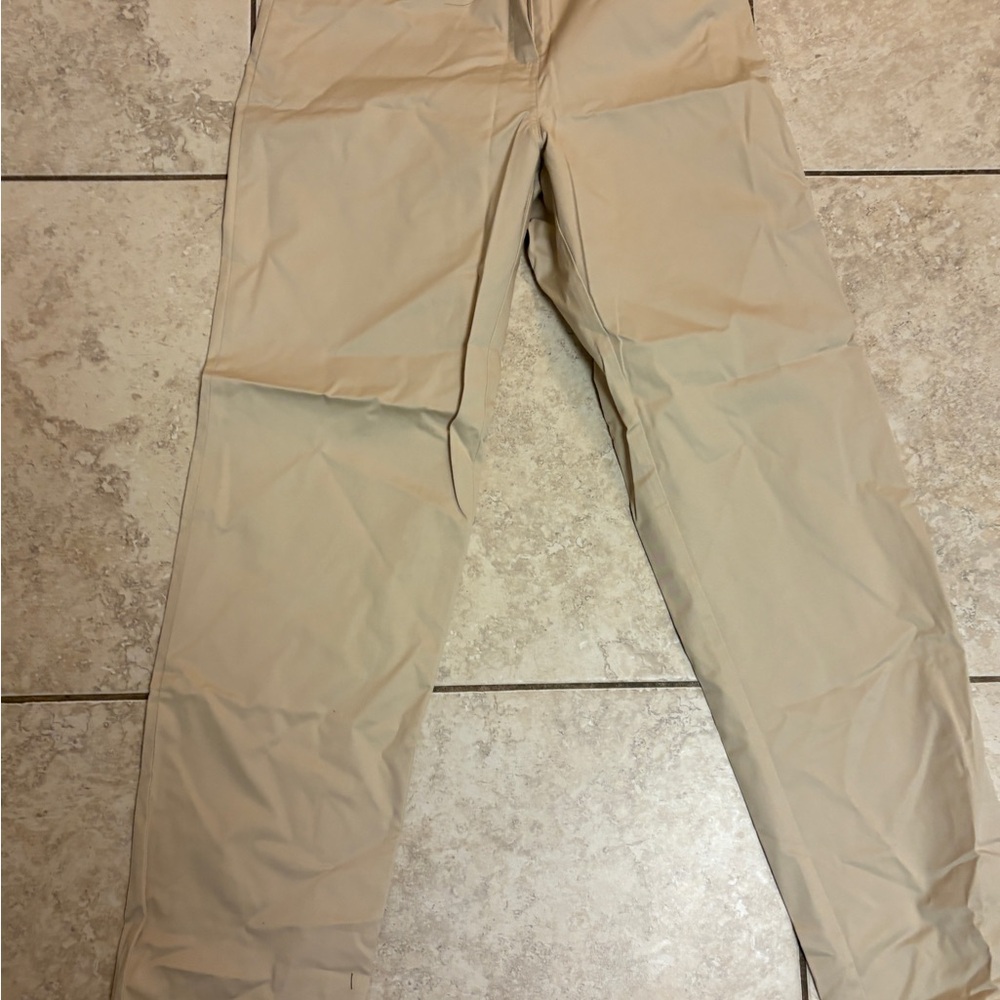 Burns Khaki Straight Leg Pants Size 10 NWT